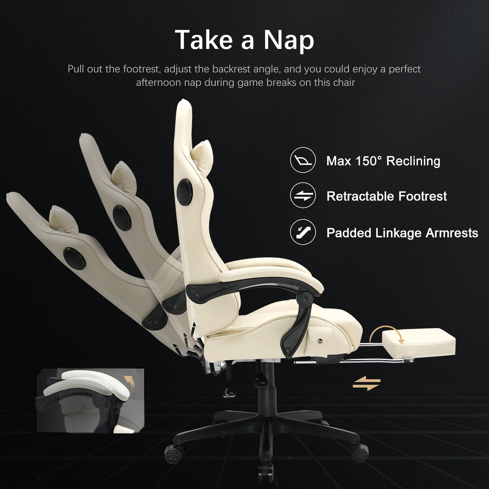 ACE Series Pro Musical Gaming Chair with 4D Surround Audio