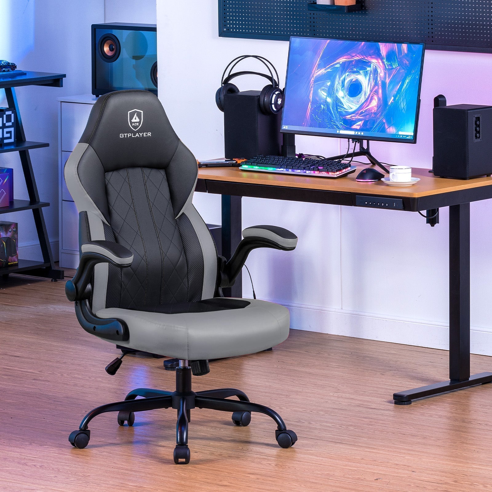 Premium Ergonomic Racing Gaming Chair with Adjustable Lumbar Support & Recline