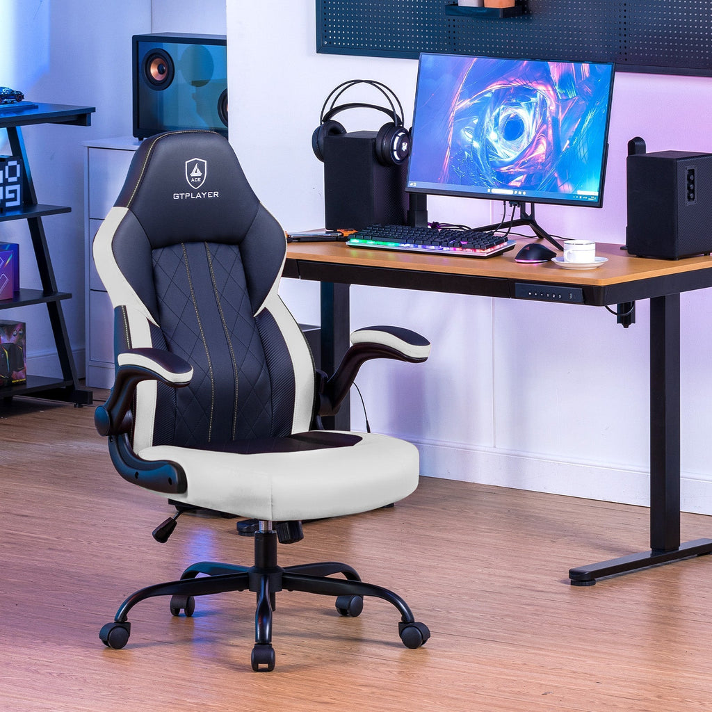 Premium Ergonomic Racing Gaming Chair with Adjustable Lumbar Support & Recline