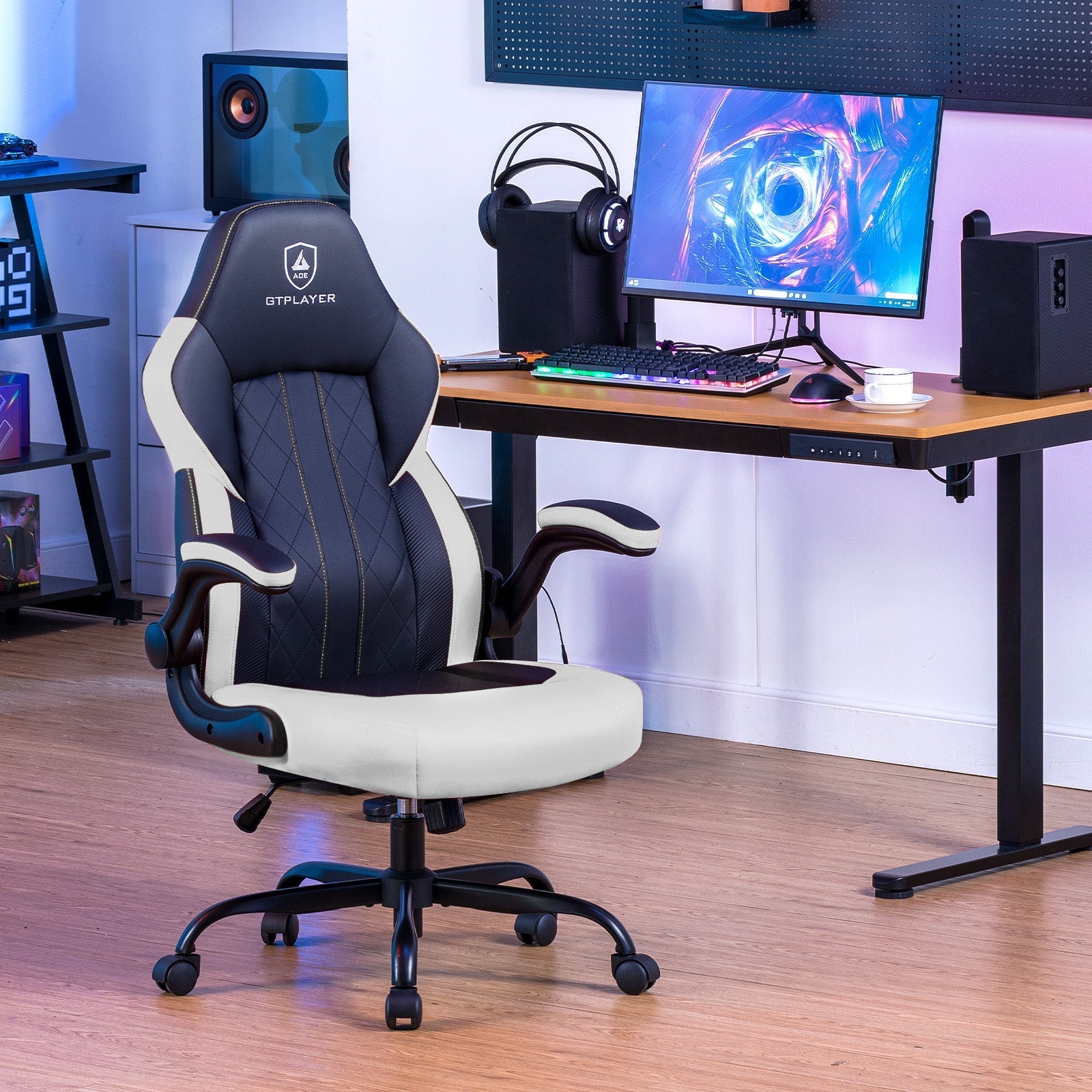 Premium Ergonomic Racing Gaming Chair with Adjustable Lumbar Support & Recline