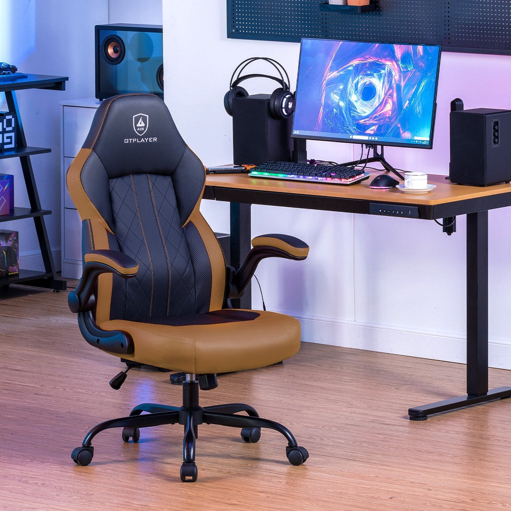 Premium Ergonomic Racing Gaming Chair with Adjustable Lumbar Support & Recline