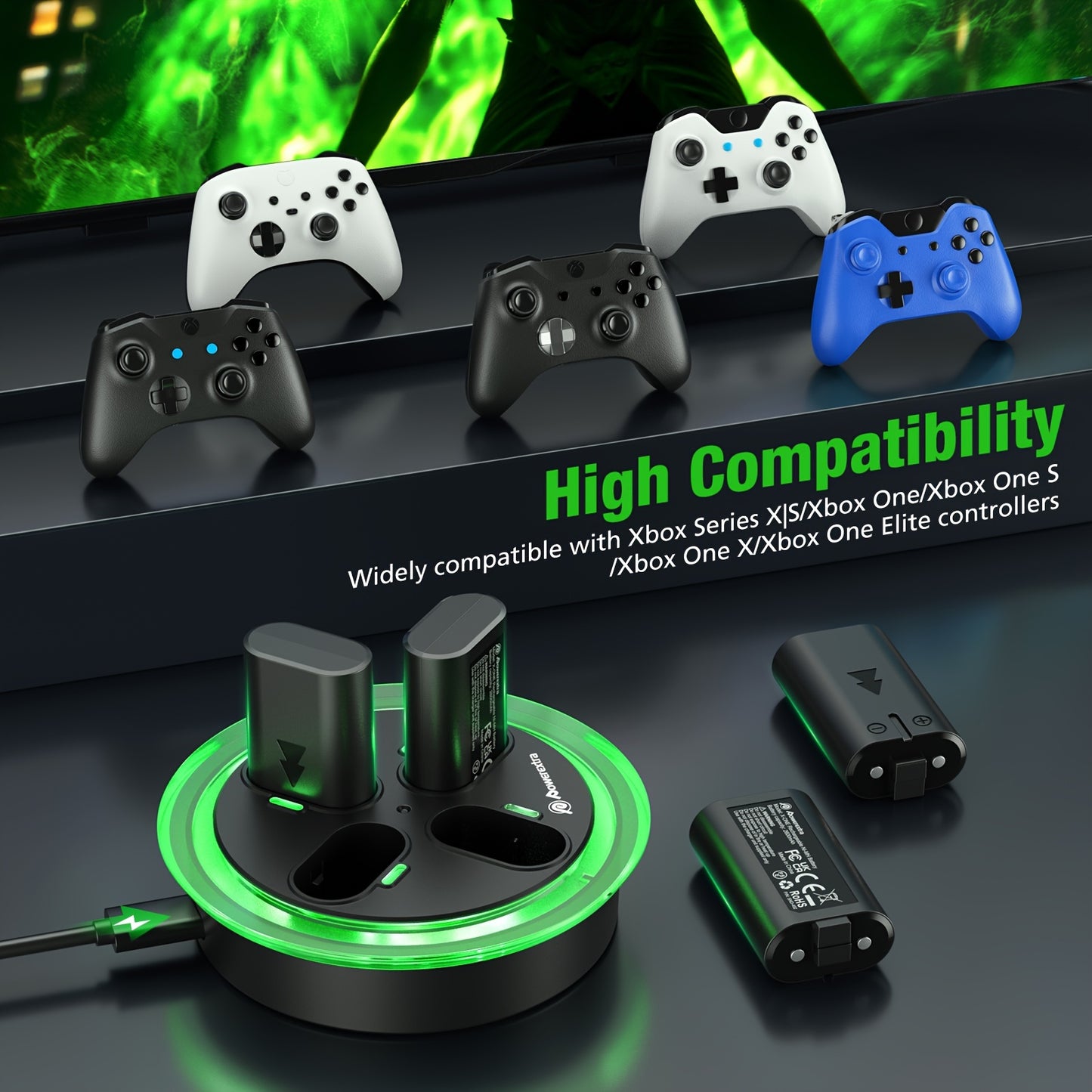 Powerextra Xbox Controller Battery Packs