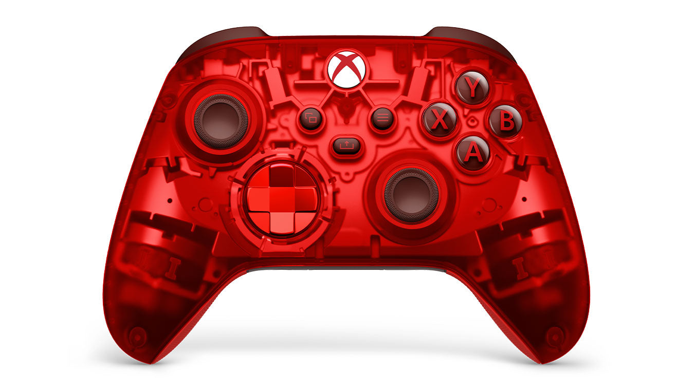 Xbox Wireless Controller Pulse Cipher Special Edition Transparent Red Gaming
