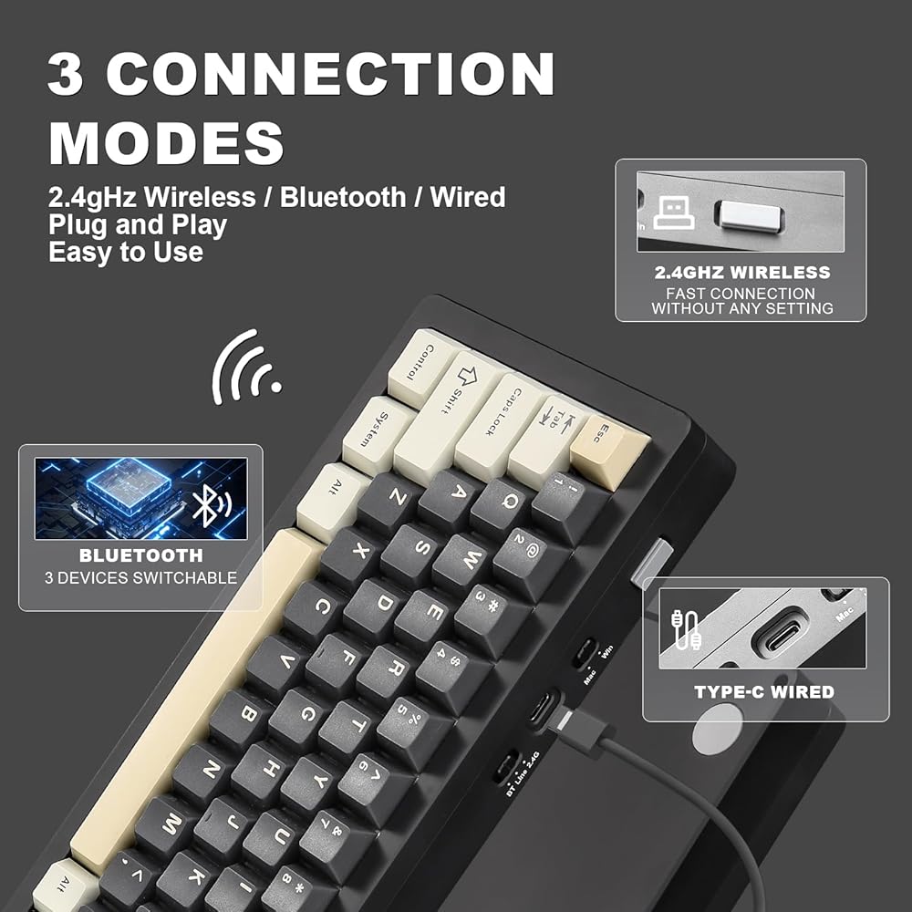 AL71 68% Full Aluminum CNC Mechanical Gaming Keyboard