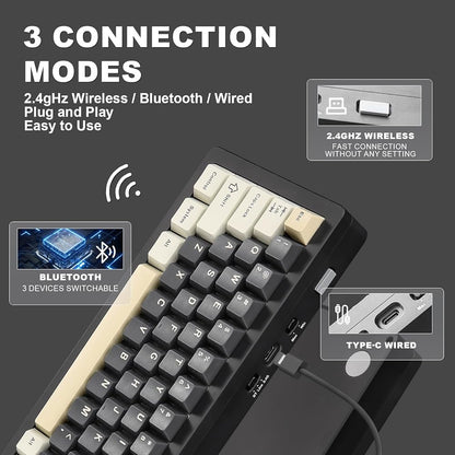 AL71 68% Full Aluminum CNC Mechanical Gaming Keyboard