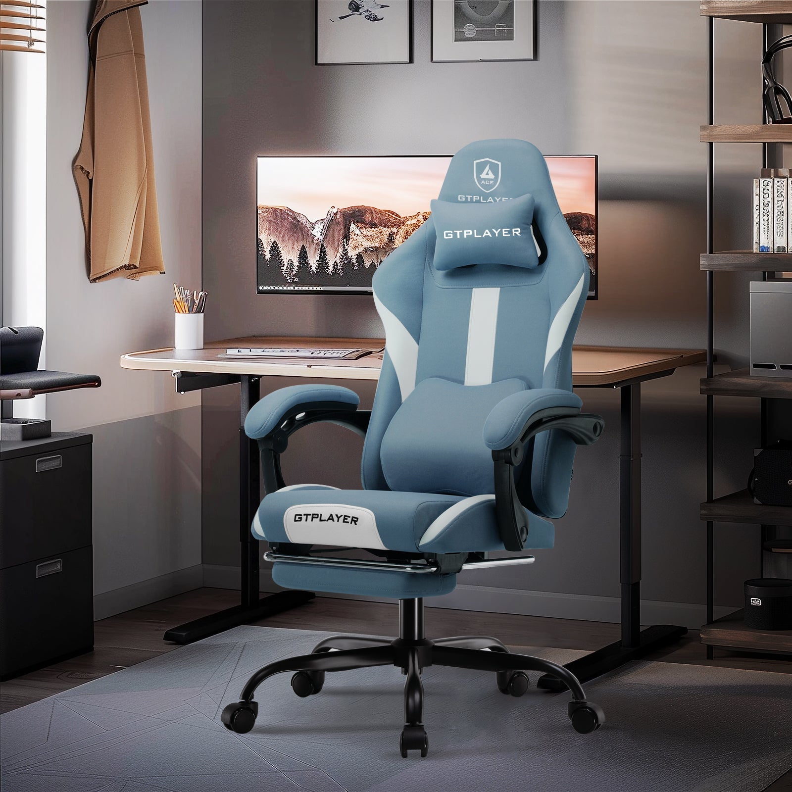 Premium Ergonomic Gaming Chair with Retractable Footrest - GT905 Series