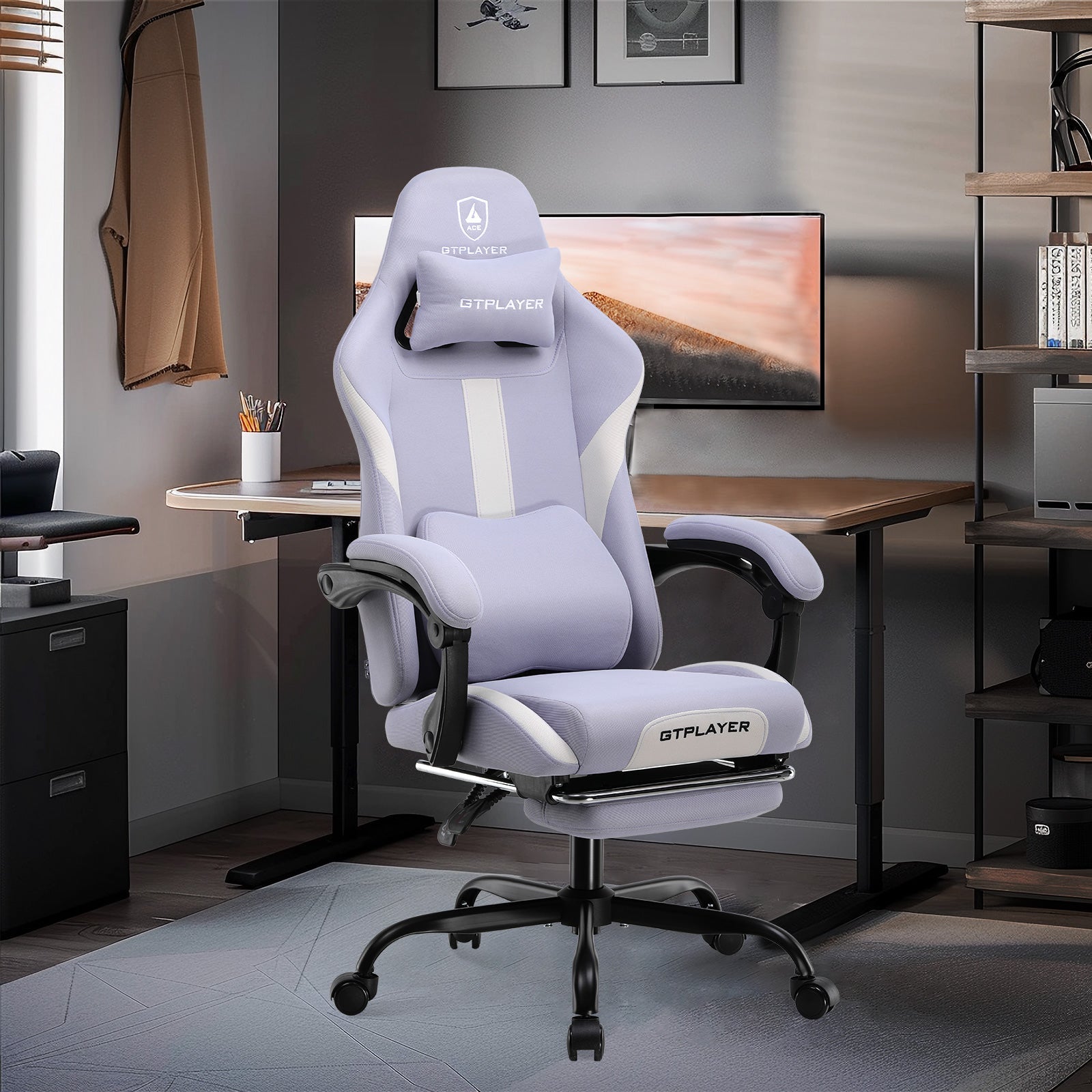 Premium Ergonomic Gaming Chair with Retractable Footrest - GT905 Series
