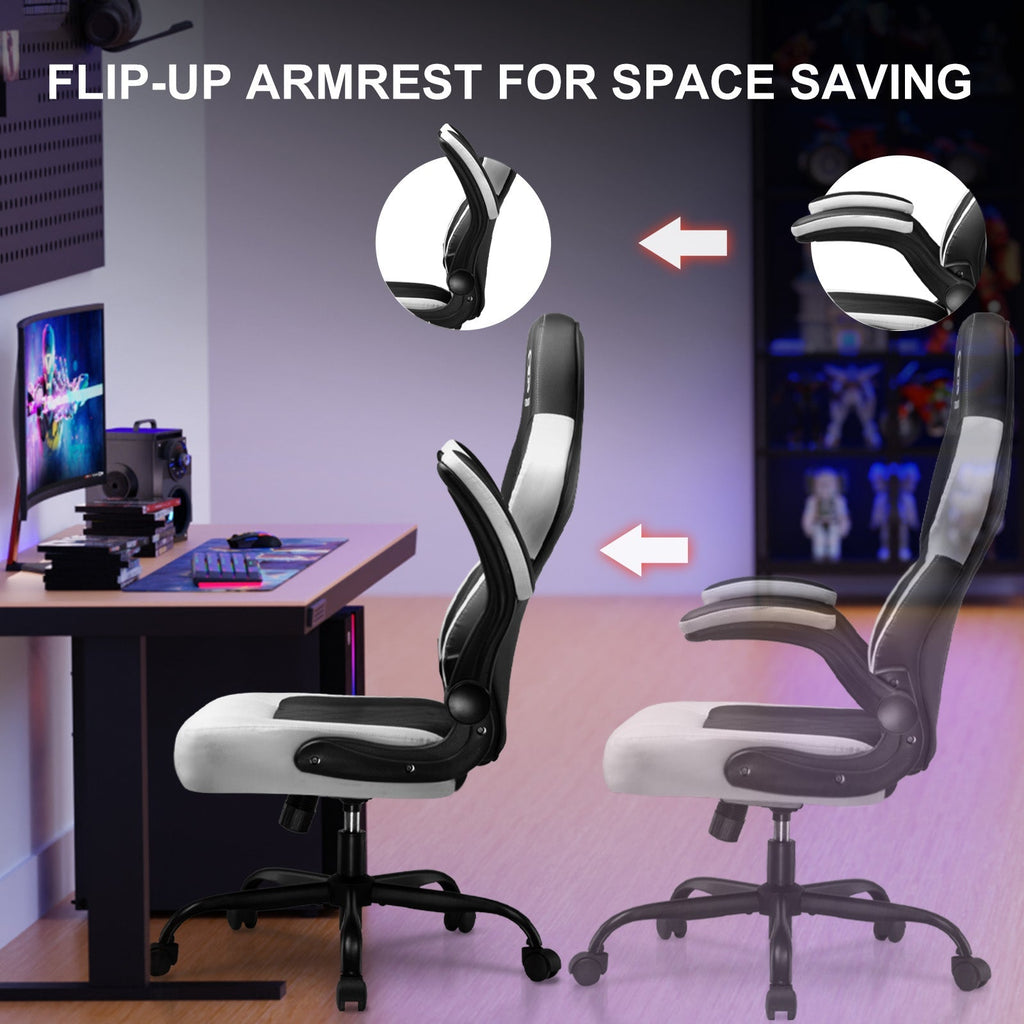 Premium Ergonomic Racing Gaming Chair with Adjustable Lumbar Support & Recline