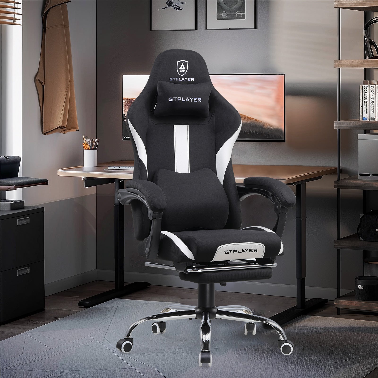 Premium Ergonomic Gaming Chair with Retractable Footrest - GT905 Series