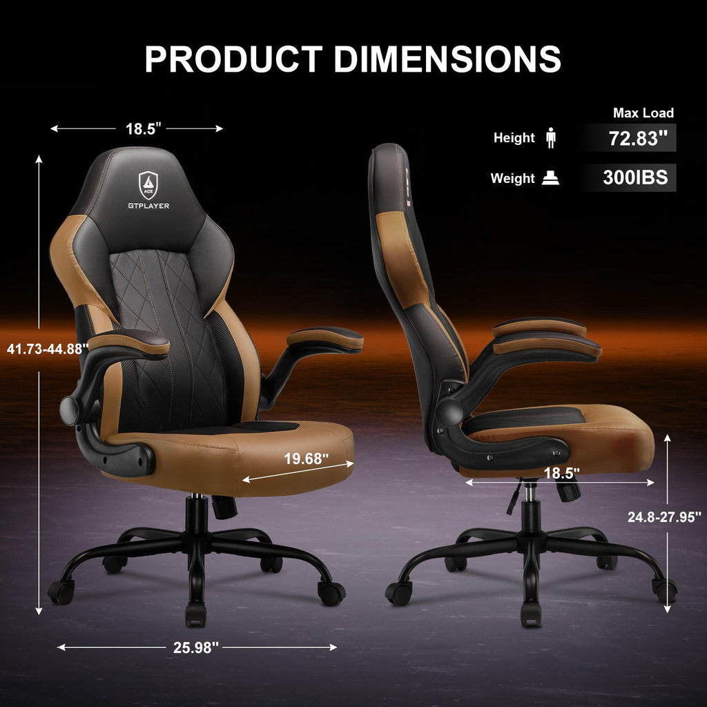 Premium Ergonomic Racing Gaming Chair with Adjustable Lumbar Support & Recline