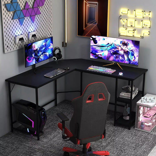 GOFLAME L-Shaped Gaming Desk 