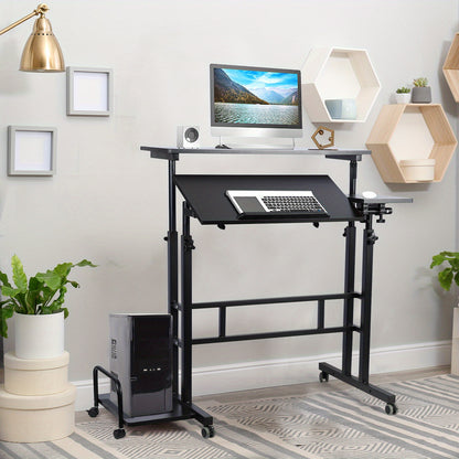 Small Adjustable Portable Stand Up Computer Desk