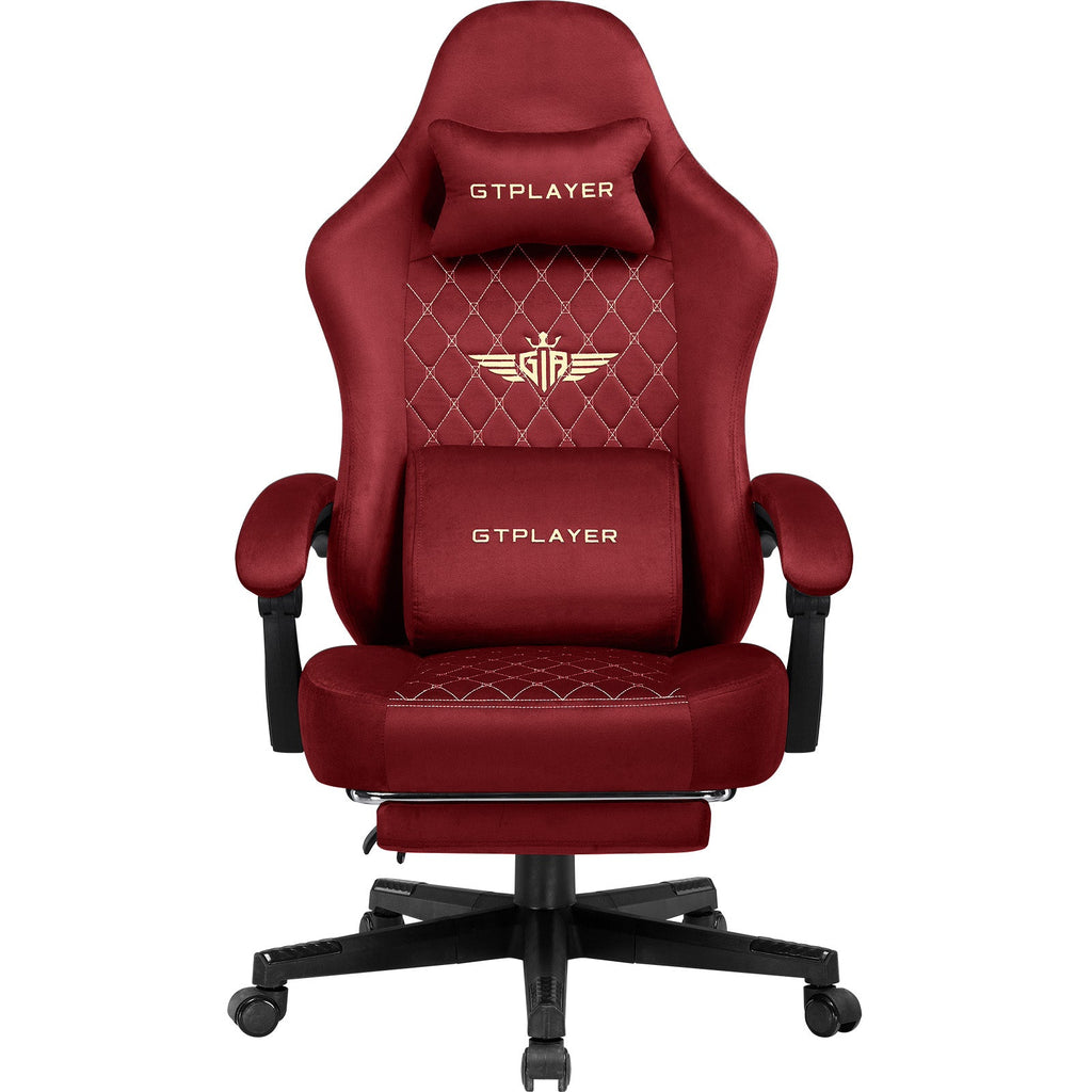 GTPLAYER GT830 Fabric Ergonomic Gaming Chair with Adjustable Lumbar Support