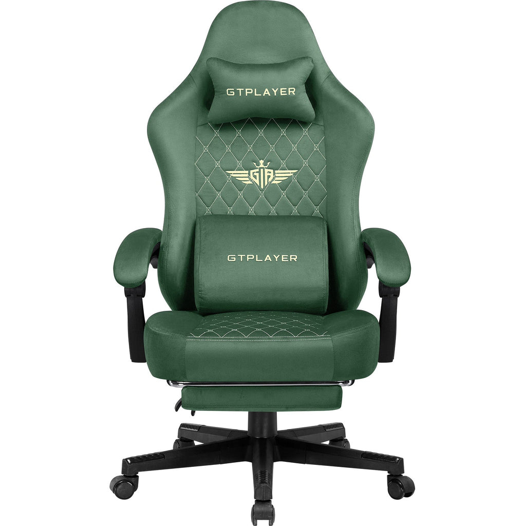 GTPLAYER GT830 Fabric Ergonomic Gaming Chair with Adjustable Lumbar Support