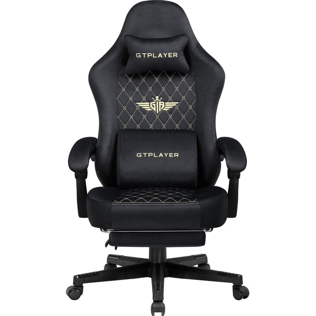 GTPLAYER GT830 Fabric Ergonomic Gaming Chair with Adjustable Lumbar Support