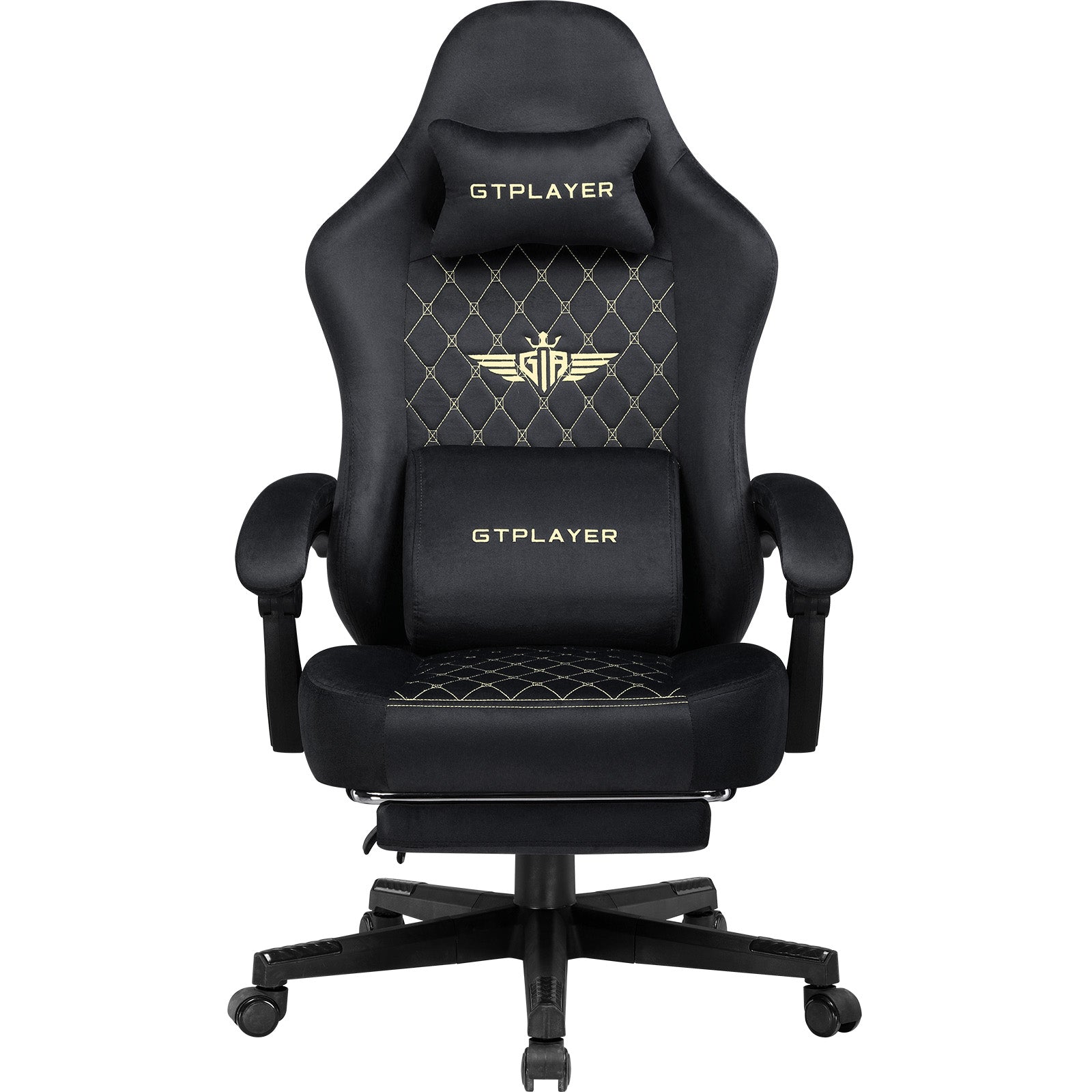 GTPLAYER GT830 Fabric Ergonomic Gaming Chair with Adjustable Lumbar Support