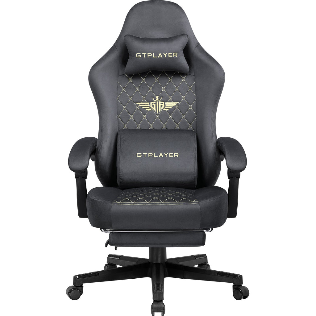 GTPLAYER GT830 Fabric Ergonomic Gaming Chair with Adjustable Lumbar Support