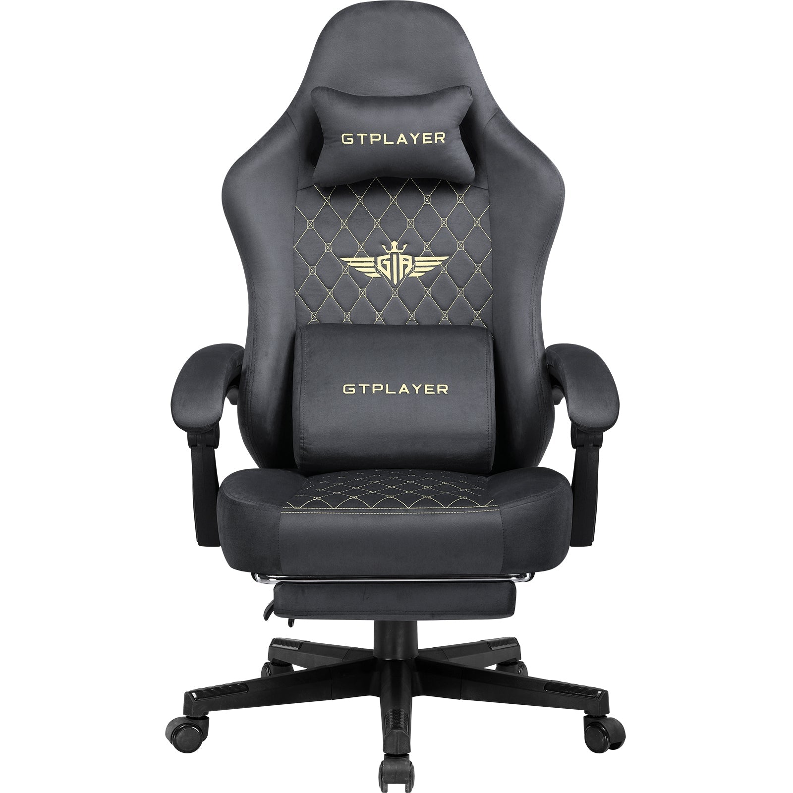GTPLAYER GT830 Fabric Ergonomic Gaming Chair with Adjustable Lumbar Support