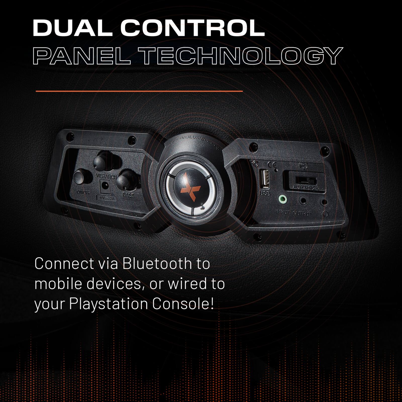 Officially Licensed PlayStation Legend 2.1 Audio Pedestal Gaming Chair White Blue