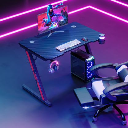 DEVOKO Z-Shaped Gaming Desk