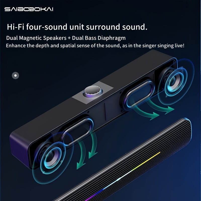 SAIBOBOKAI RGB Sound Bar