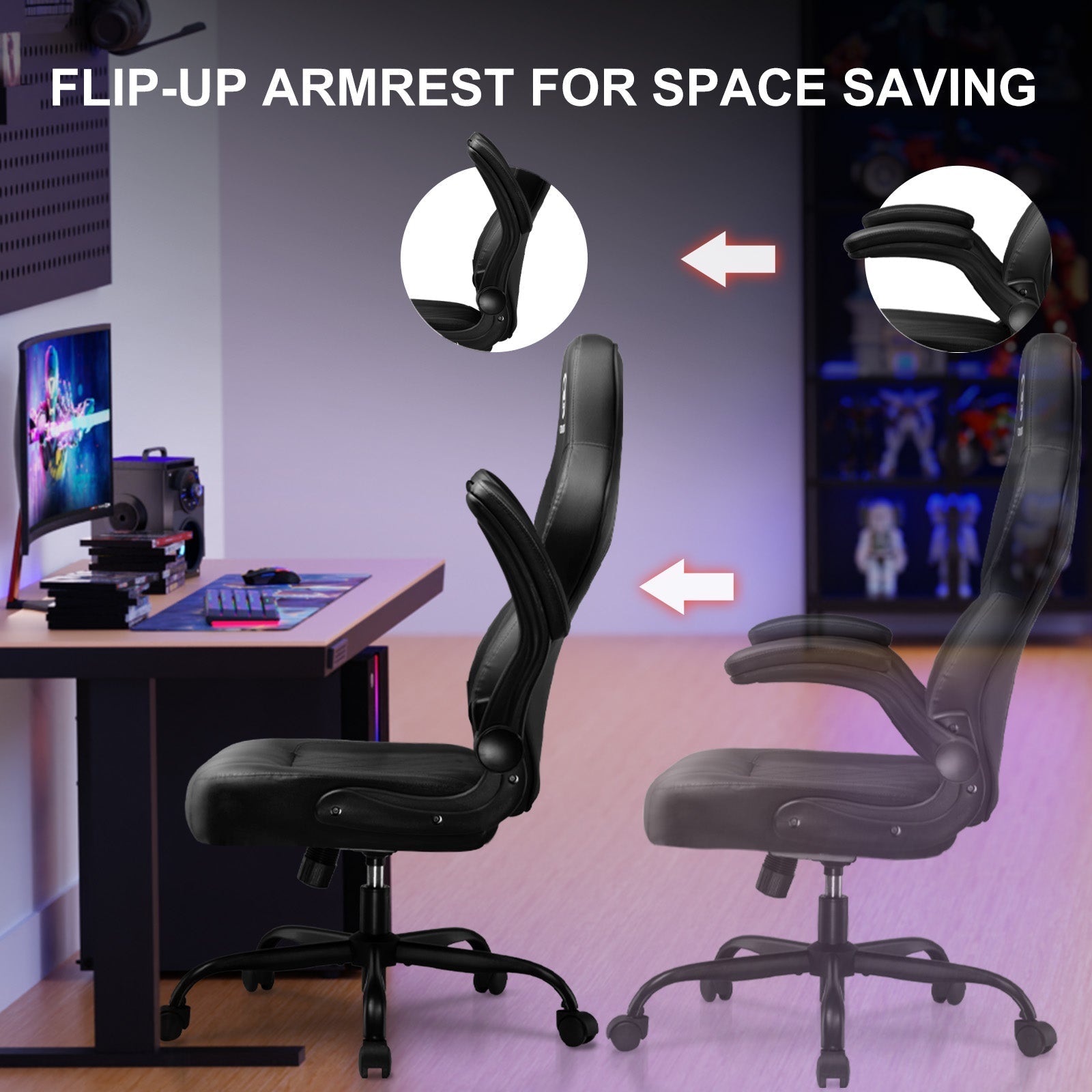 Premium Ergonomic Racing Gaming Chair with Adjustable Lumbar Support & Recline