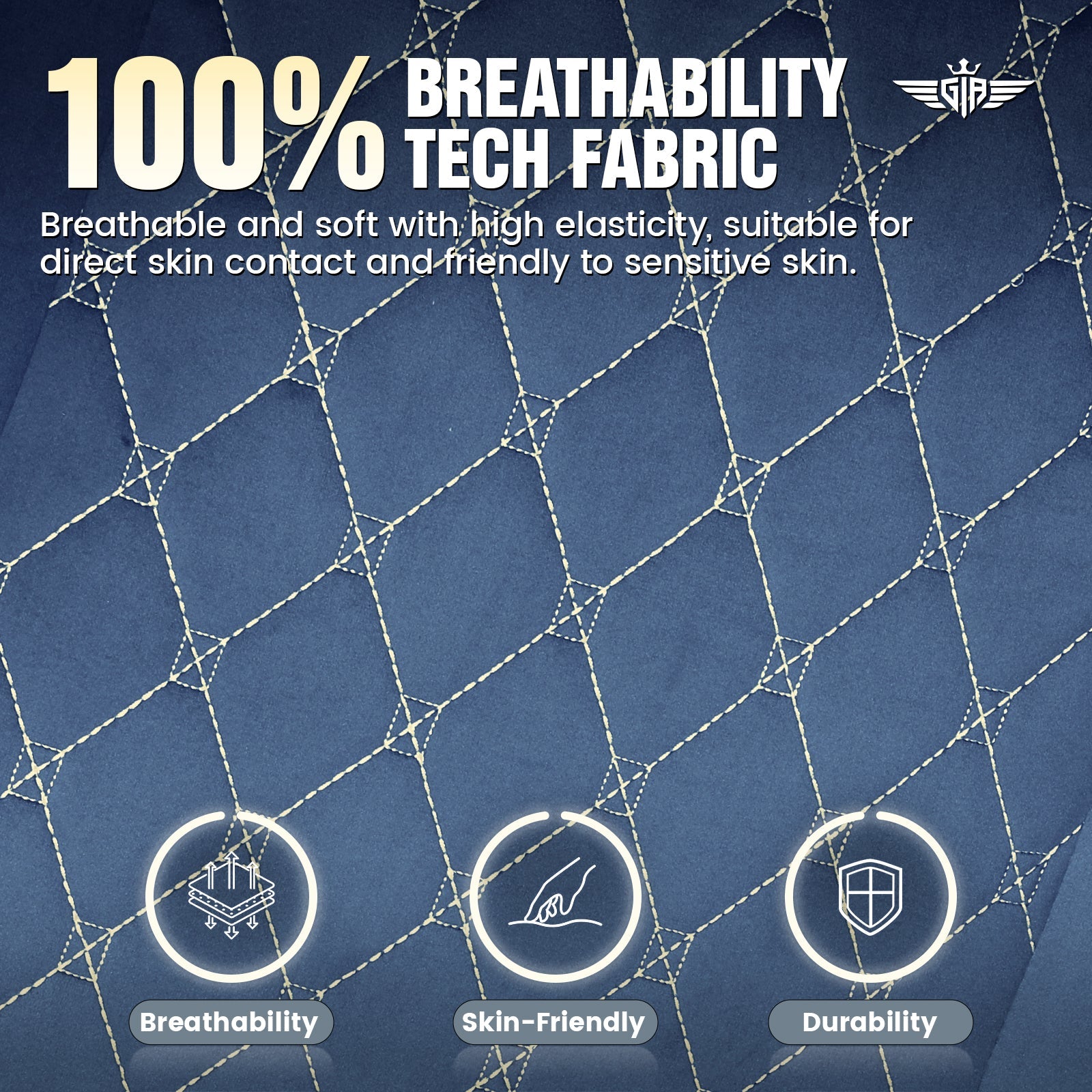 GTPLAYER GT830 Fabric Ergonomic Gaming Chair with Adjustable Lumbar Support