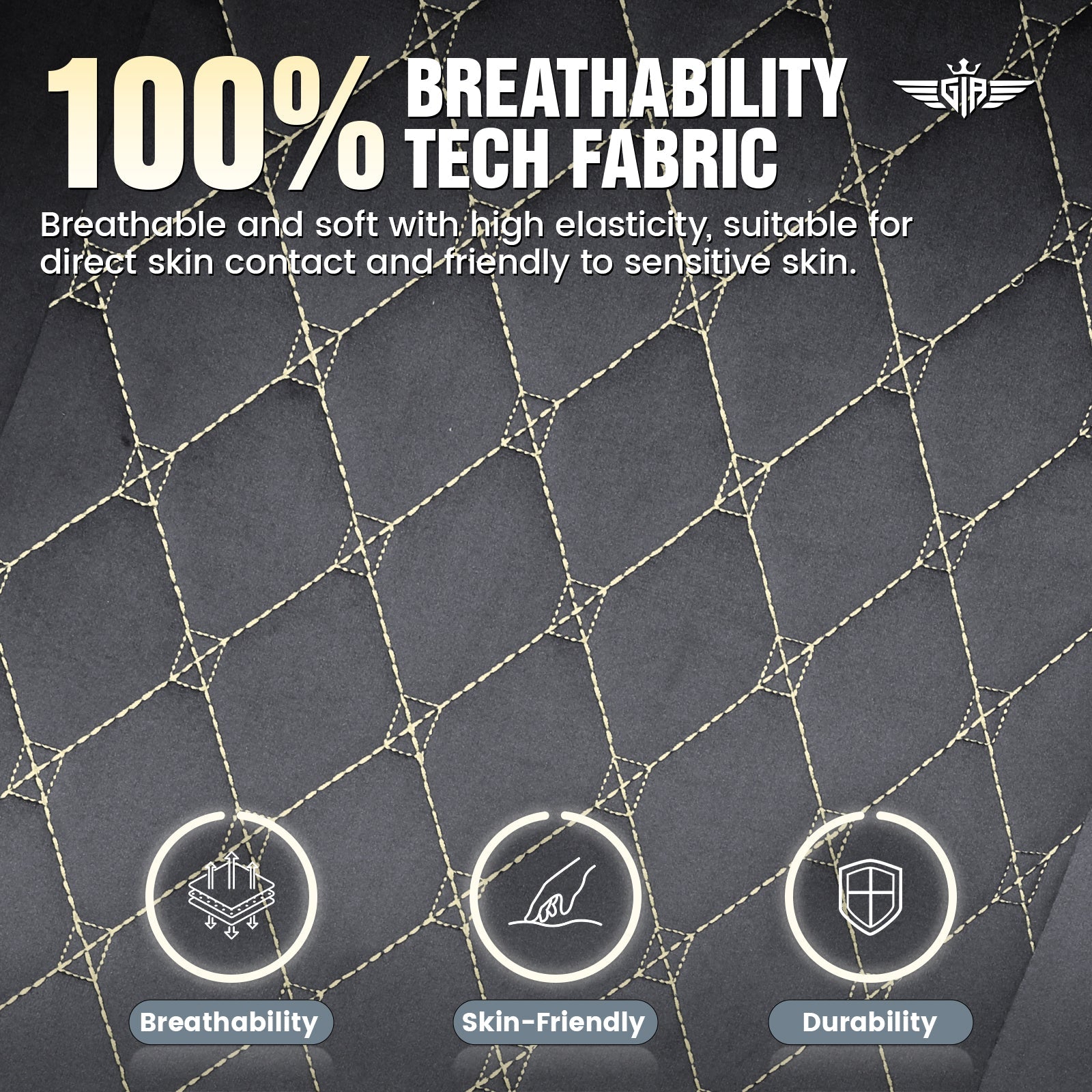 GTPLAYER GT830 Fabric Ergonomic Gaming Chair with Adjustable Lumbar Support