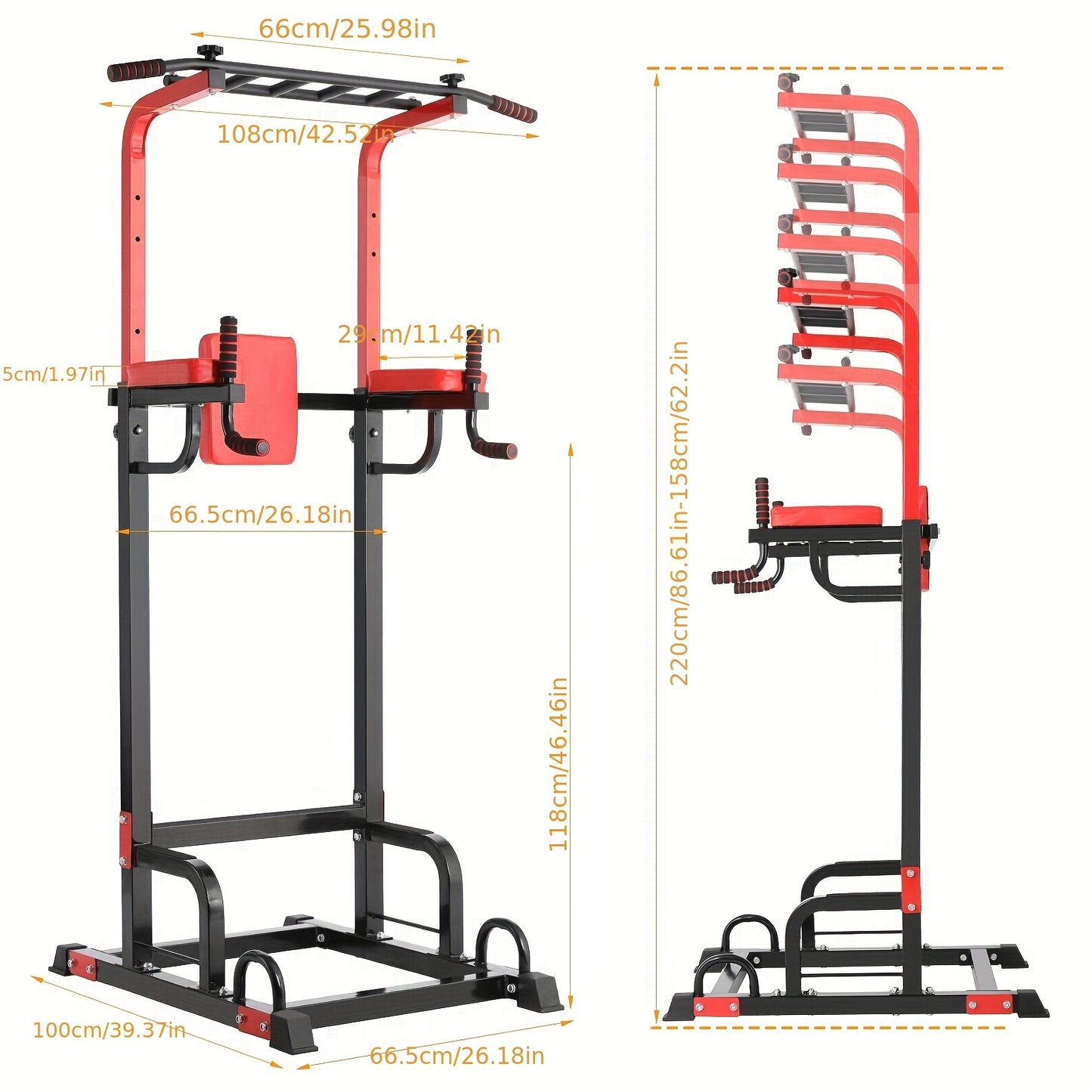 LIFERUN Heavy Duty Pull Up Bar For Home Gym 200kg Capacity Black