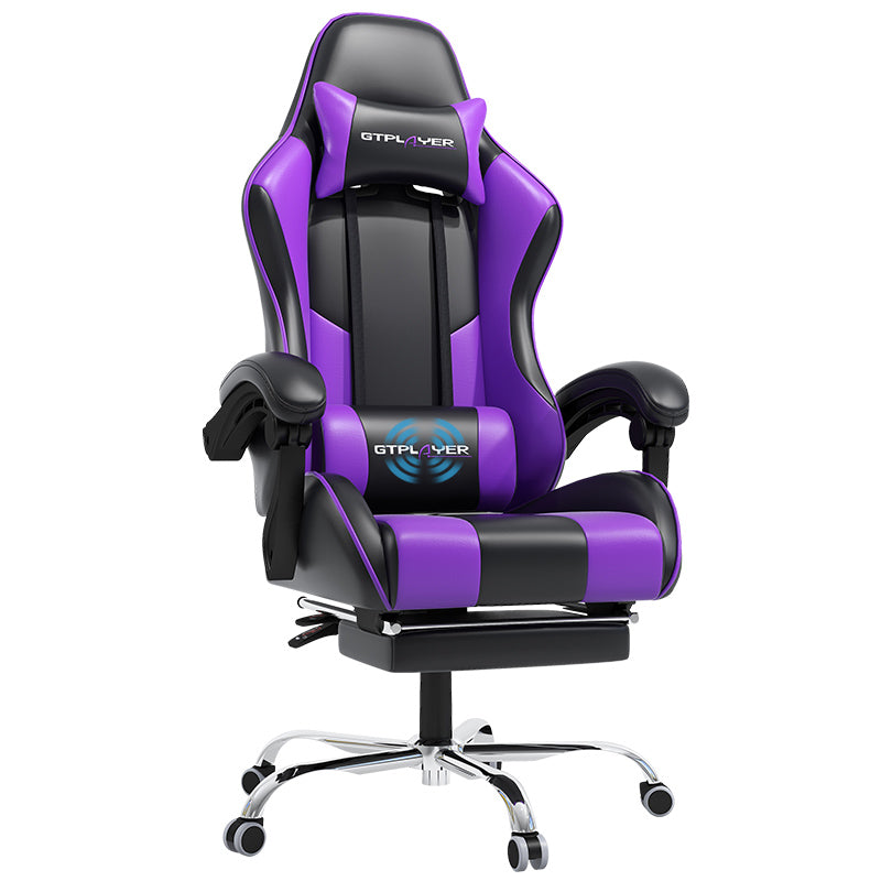 GT800A Ergonomic Gaming Chair with Massage Lumbar and Adjustable Recline