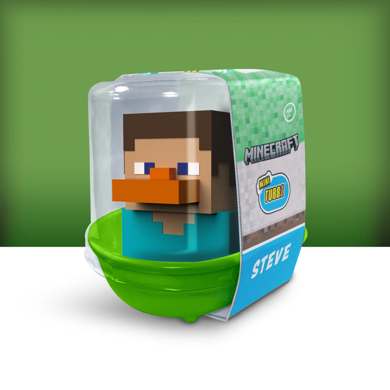 Official Minecraft Steve Mini TUBBZ Cosplaying Rubber Duck Collectible Figure