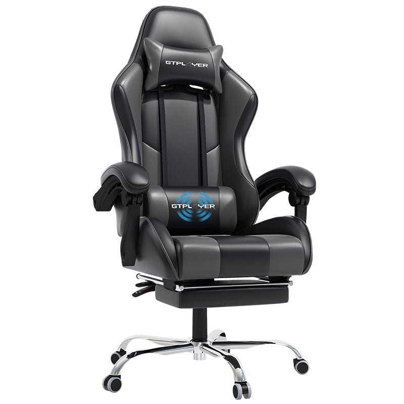 GT800A Ergonomic Gaming Chair with Massage Lumbar and Adjustable Recline