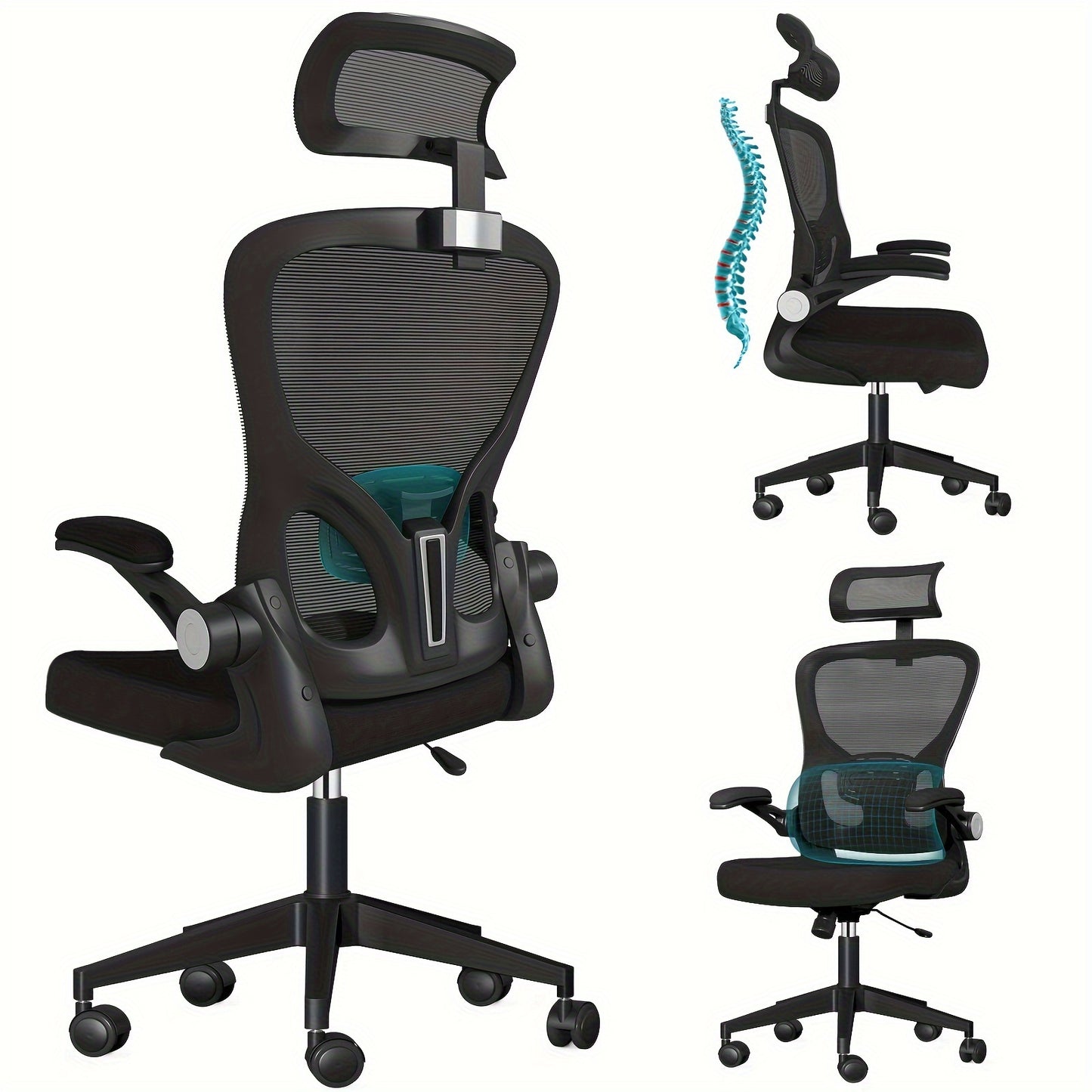 Office Essential Office Chair with Adjustable Lumbar Support