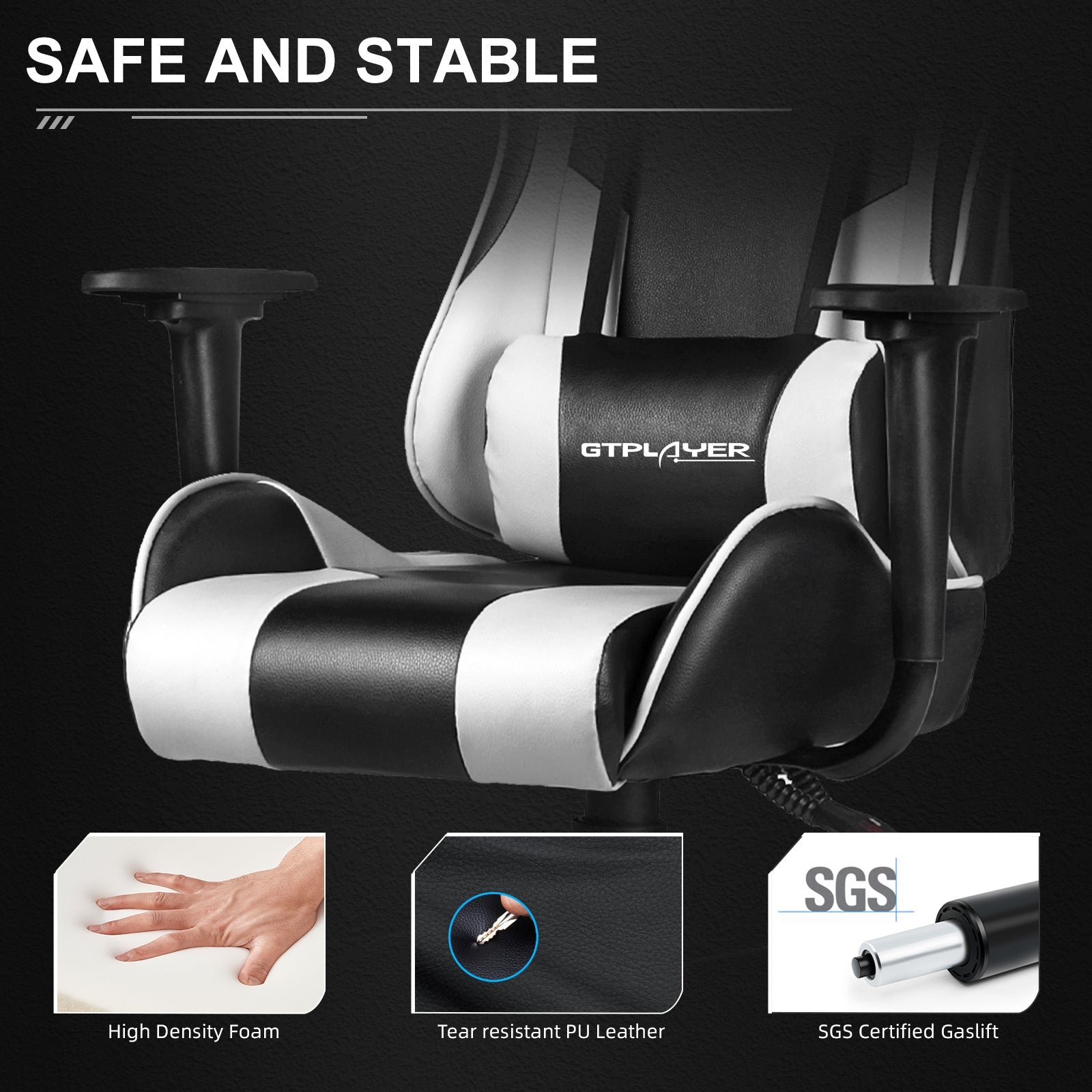 GTPLAYER PRO SERIES GT67 Ergonomic High-Back Reclining Gaming Chair