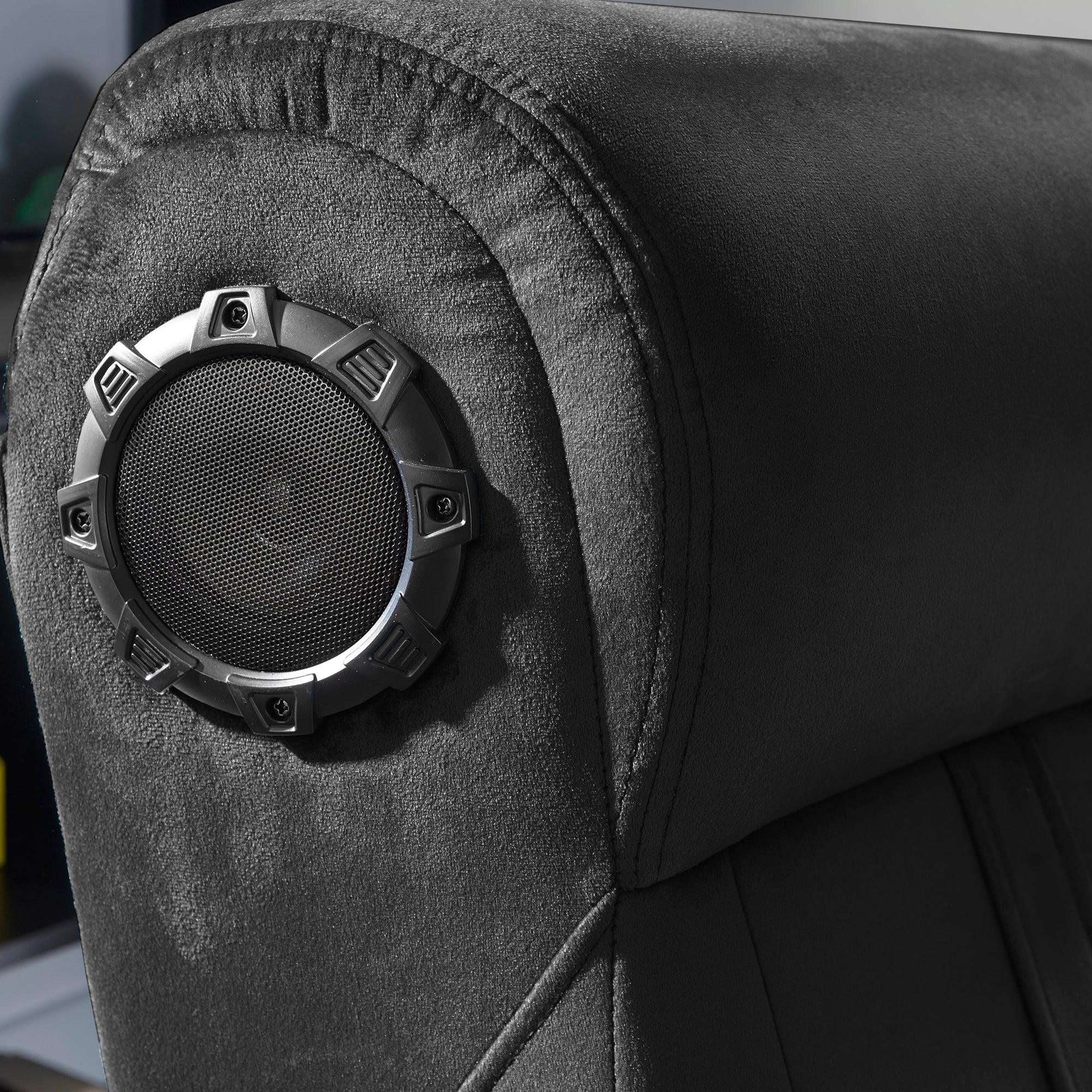 X Rocker Deluxe 4.1 Audio Fabric Console Gaming Chair - Black