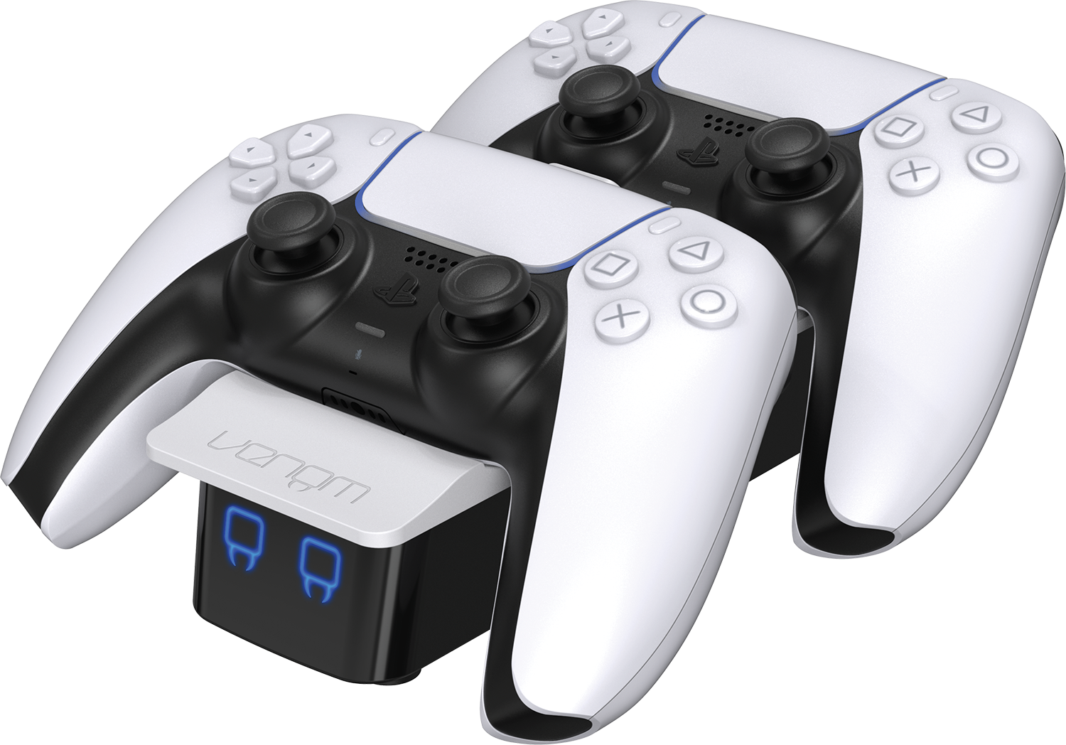 Venom PS5 DualSense Twin Controller Fast Charging Dock Station White with USB-C Cable