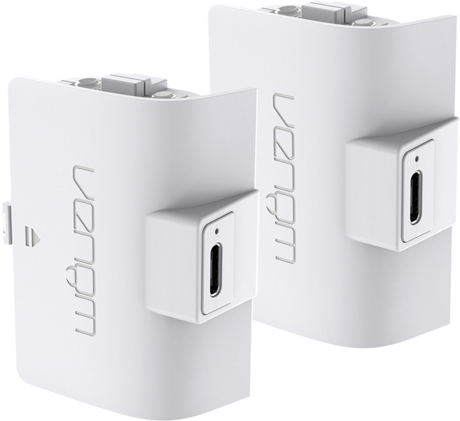 Venom Xbox Series X|S & One High Capacity Rechargeable Battery Packs - White Twin