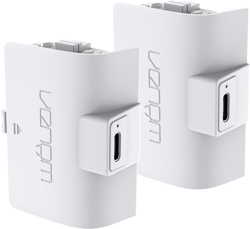 Venom Xbox Series X|S & One Twin Rechargeable Battery Packs - White