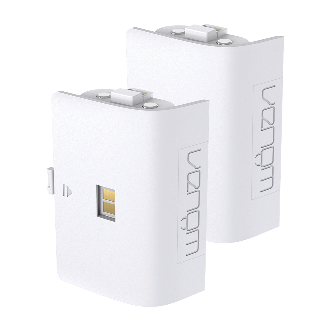 Official Venom White Rechargeable Twin Battery Pack for Xbox Charging Dock