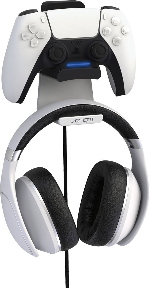 Venom PS5 DualSense Controller Charging Dock with Retractable Headset Hook