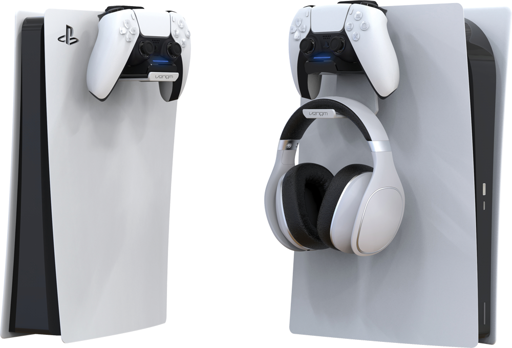 Venom PS5 DualSense Controller Charging Dock with Retractable Headset Hook