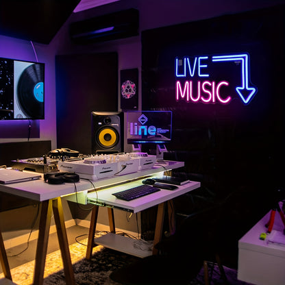 Live Music Neon Sign