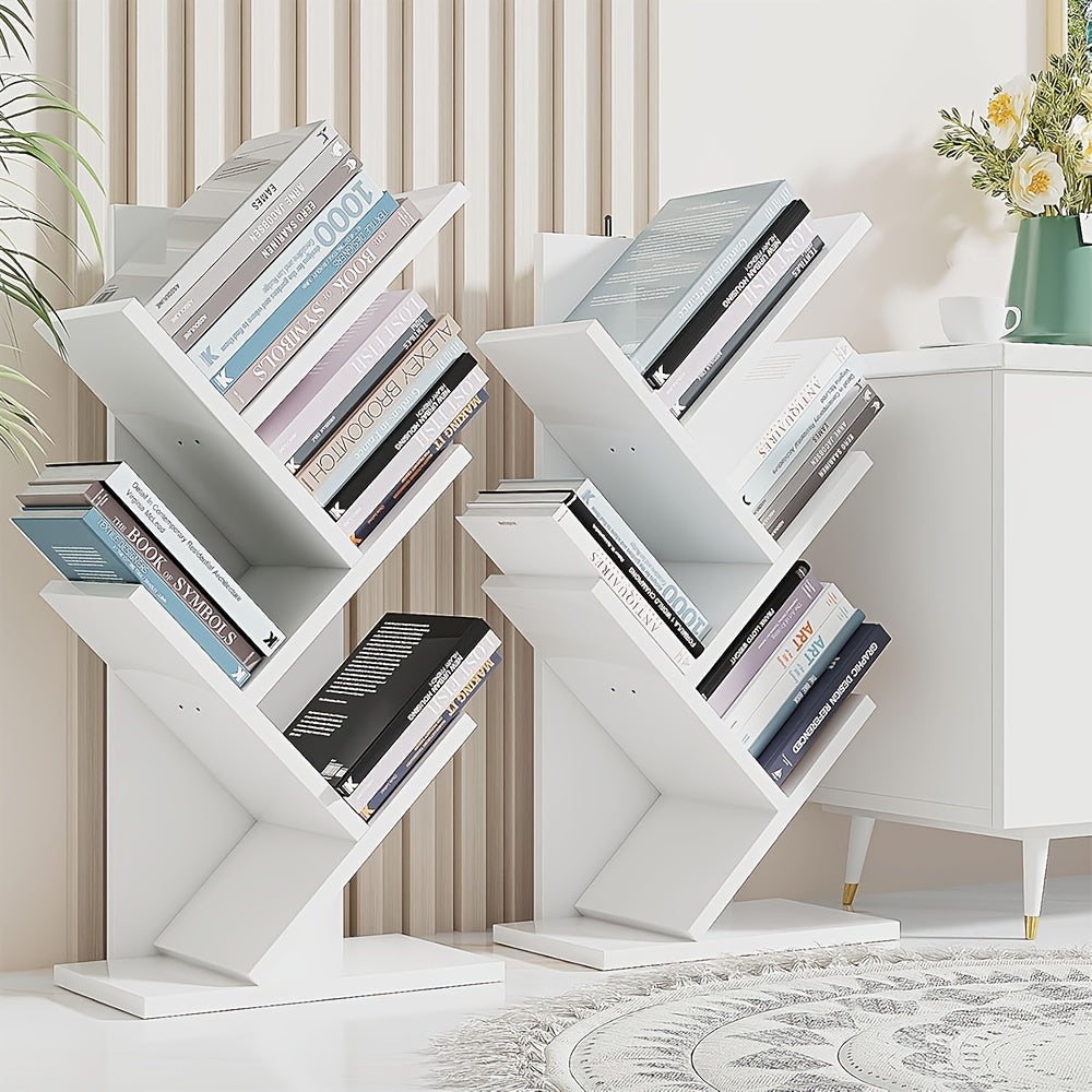 5-layer Tree-shaped Desktop Bookshelf