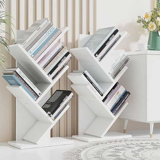5-layer Tree-shaped Desktop Bookshelf