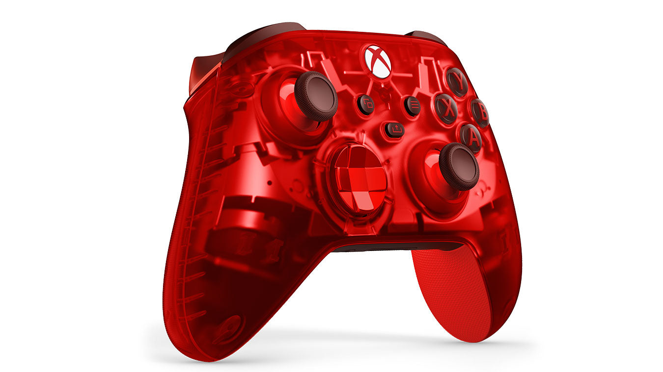 Xbox Wireless Controller Pulse Cipher Special Edition Transparent Red Gaming