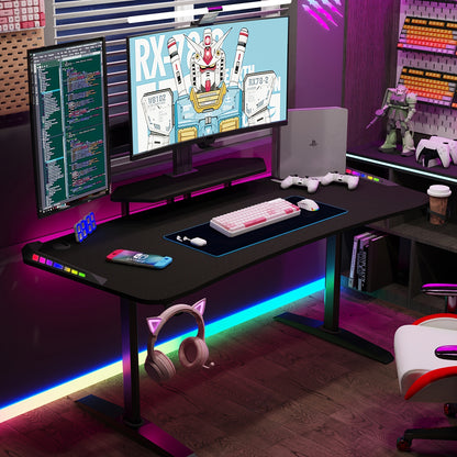 WISFOR RGB LED Gaming Desk