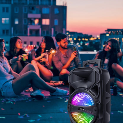 Portable Wireless PA Party Speaker with LED Lighting