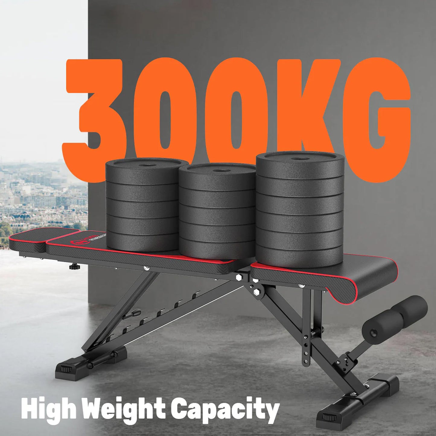 ProFlex Adjustable Folding Weight Bench With 8 Backrest Positions