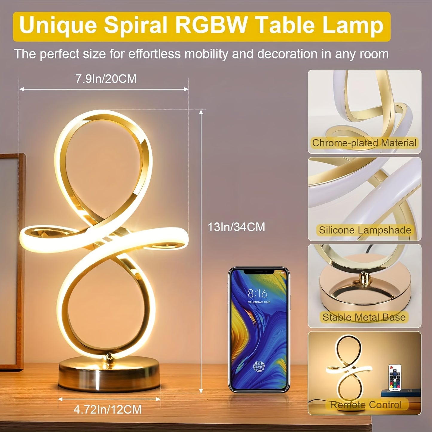 Spiral LED Table Lamp