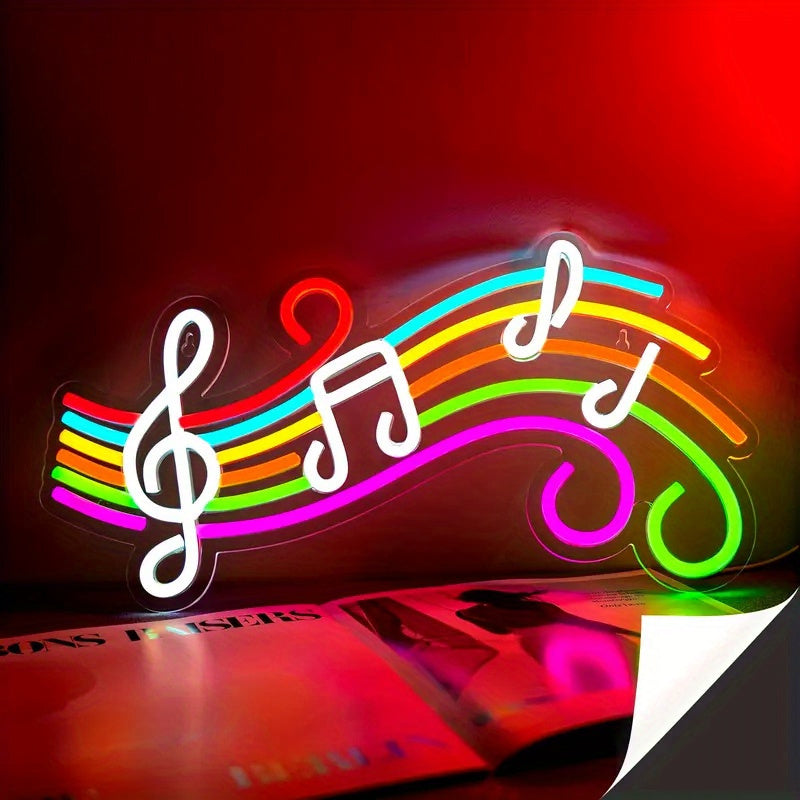 The World is Yours/Music Notes LED Sign